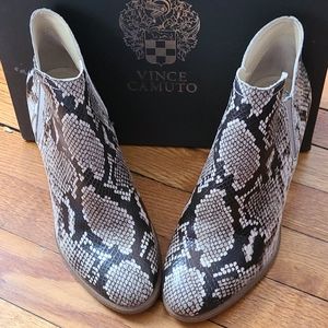 COPY - Vince Camuto snakeskin heel booties
